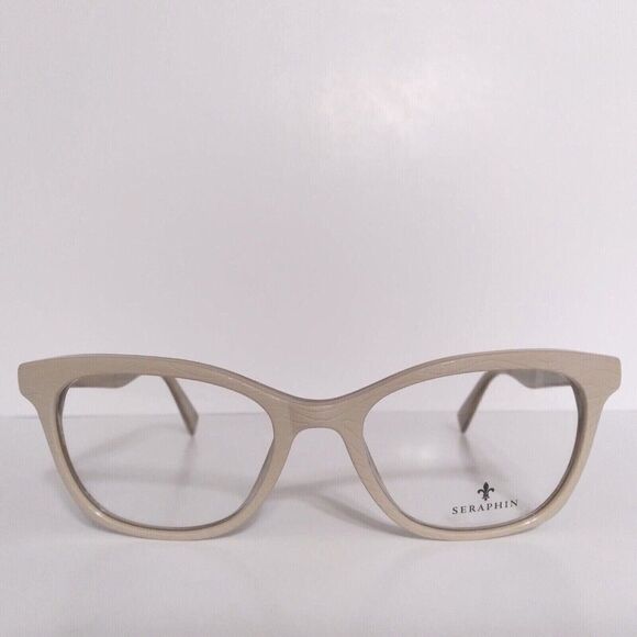 Womens Seraphin Raw Oak Designer Cat Eyeglasses Frames 51-18-140 Handmade Japan - Picture 1 of 6